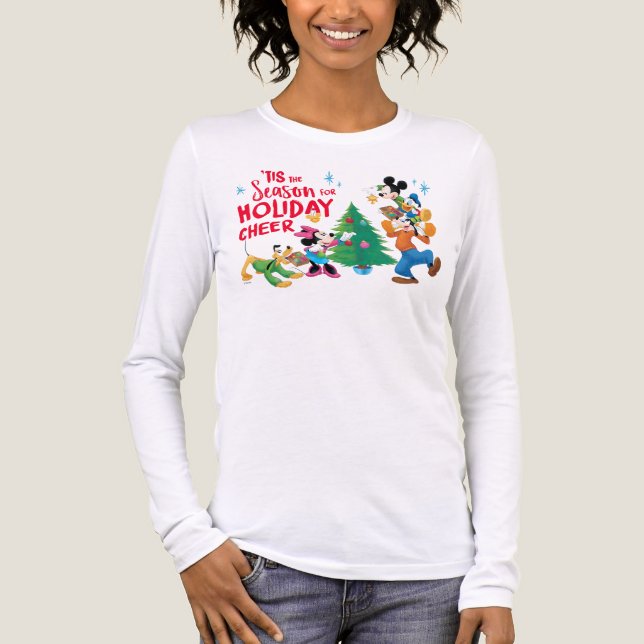 Disney | Mickey & Friends - Holiday Cheer Quote Tri-Blend Shirt (Front)