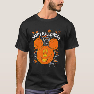 Disney Mickey Friends Mickey Pumpkin Happy Hallowe T-Shirt