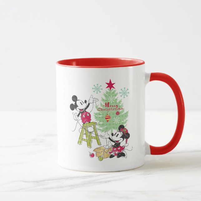 Disney | Mickey & Minnie | Classic Christmas Tree Mug (Right)