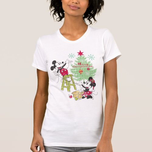 Disney  Mickey  Minnie  Classic Christmas Tree T_Shirt