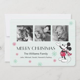 Disney | Mickey & Minnie | Holiday Stripes Pattern