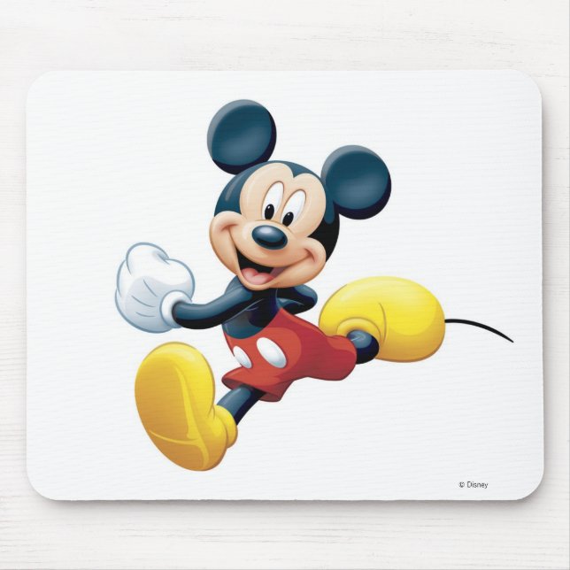 Disney Mickey Mouse Running Pose Mouse Pad (Front)