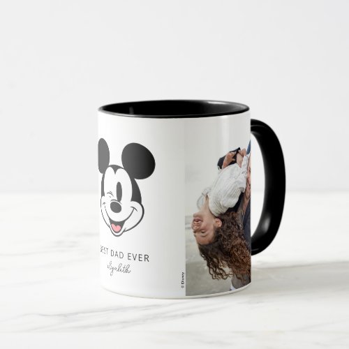 Disney Mickey Mouse Winking Face  Best Dad Ever Mug