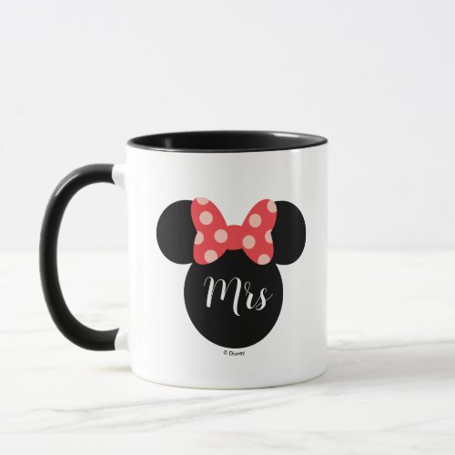 Disney Minnie Mouse  Mrs Bride Newlywed Mug