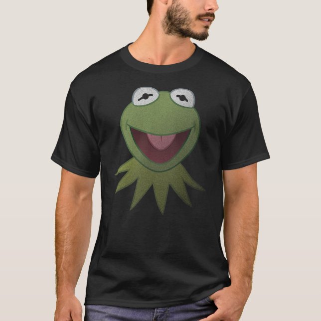 Disney Muppets Kermit the Frog Face T-Shirt (Front)