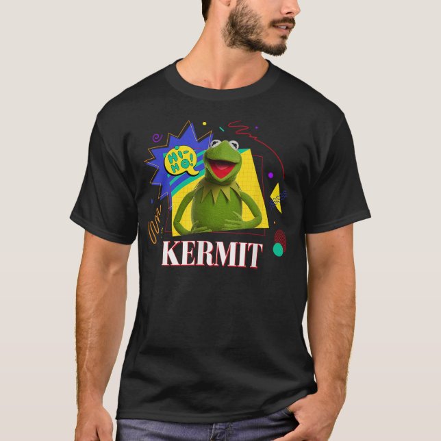 Disney Muppets Kermit the Frog Retro ’90s Muppet M T-Shirt (Front)