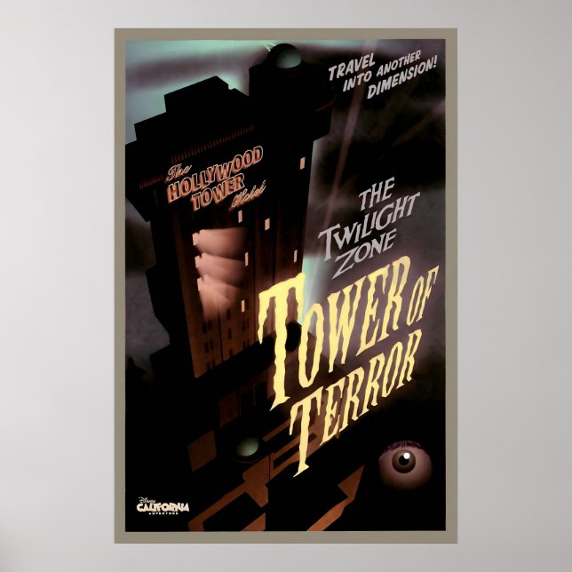 Disney Parks Twilight Zone Tower of Terror Poster (Front)