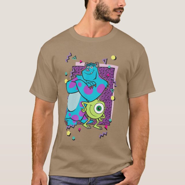 Disney Piar Monsters Inc Mike And Sully 90s Style  T-Shirt (Front)