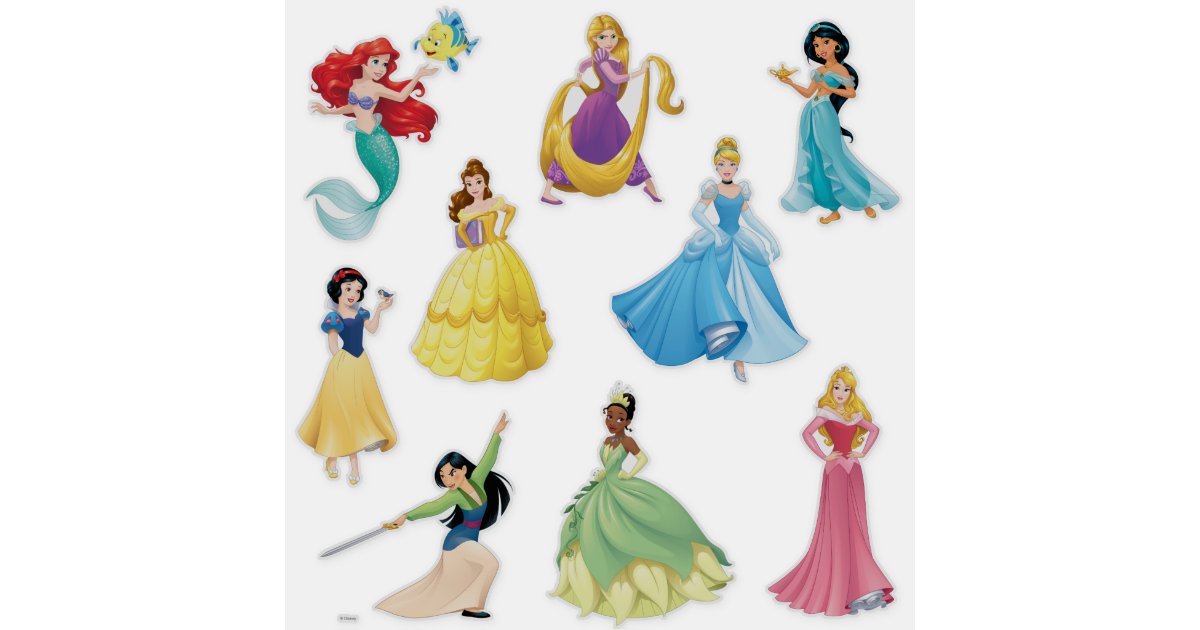 Disney Pincesses Sticker | Zazzle