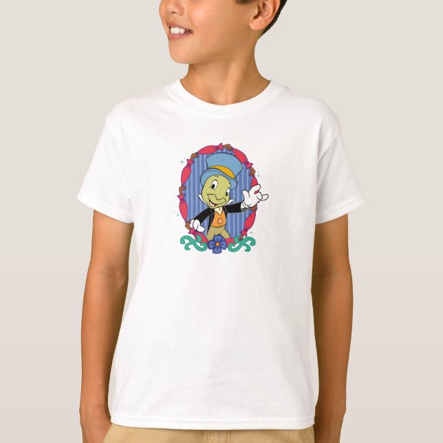 Disney Pinocchio Jiminy Cricket  T-Shirt (Front)