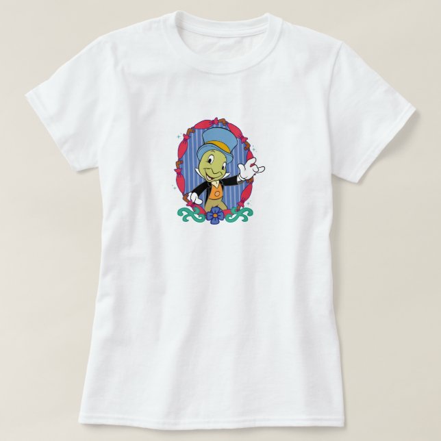 Disney Pinocchio Jiminy Cricket  T-Shirt (Design Front)