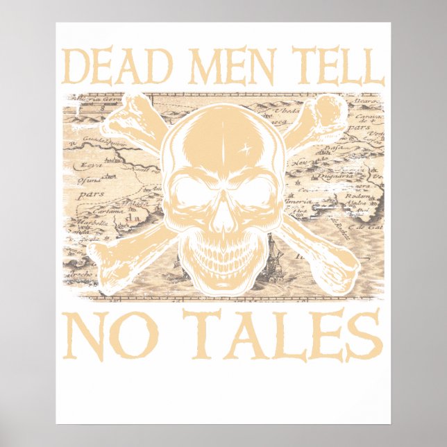 Disney Pirates Skull Logo Premium T-Shirt Poster (Front)