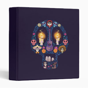 Disney Pixar Coco   Character Sugar Skull 3 Ring Binder