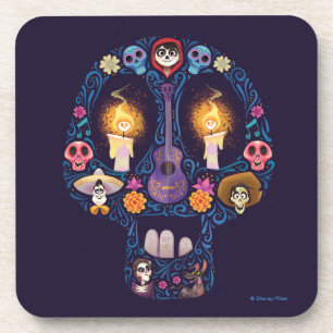 Disney Pixar Coco   Character Sugar Skull Beverage Coaster