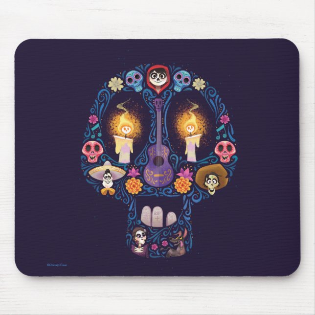 Disney Pixar Coco | Character Sugar Skull Mouse Pad (Front)