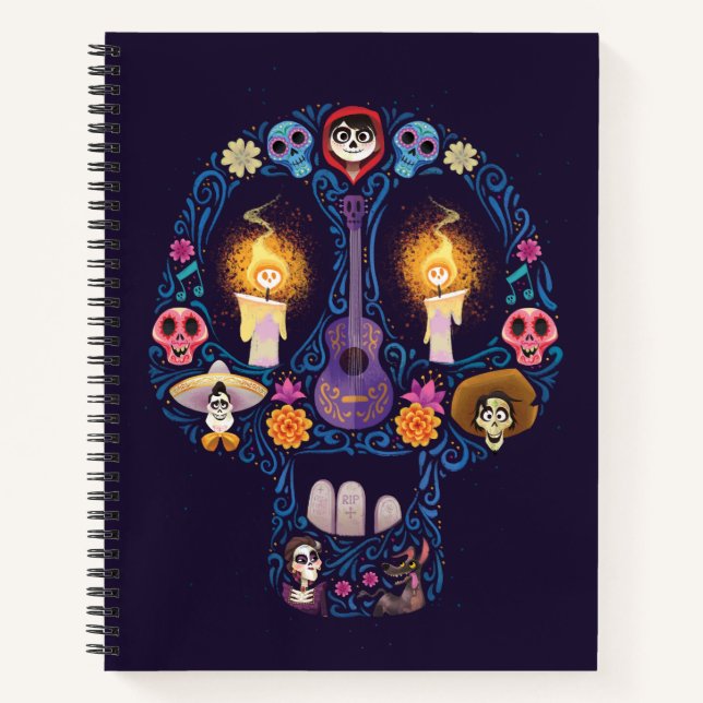 Disney Pixar Coco | Character Sugar Skull Notebook (Front)