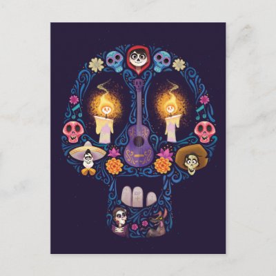 Disney Pixar Coco | Character Sugar Skull Postcard