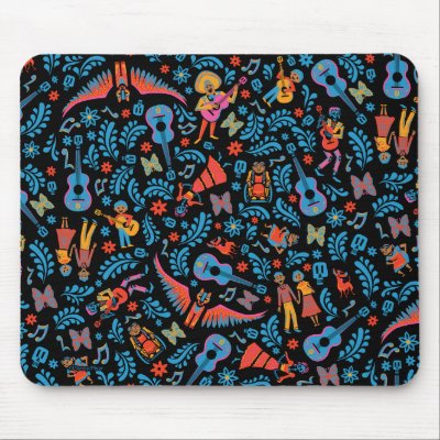 Disney Pixar Coco | Colorful Character Pattern Mouse Pad