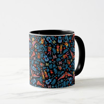 Disney Pixar Coco | Colorful Character Pattern Mug