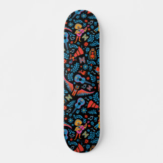 Disney Pixar Coco | Colorful Character Pattern Skateboard Deck