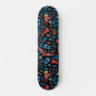Disney Pixar Coco | Colorful Character Pattern Skateboard Deck