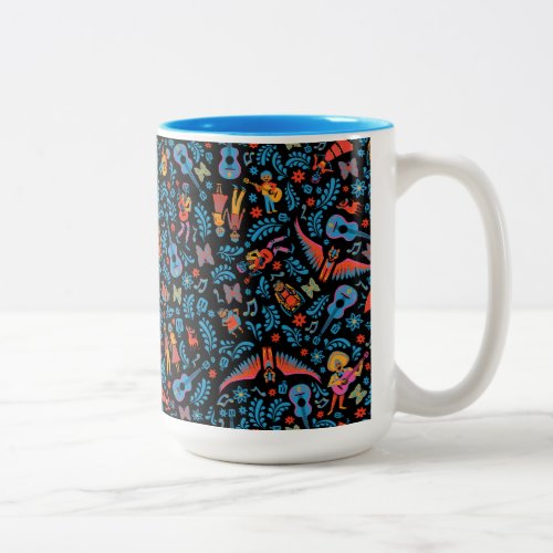 Disney Pixar Coco  Colorful Character Pattern Two_Tone Coffee Mug