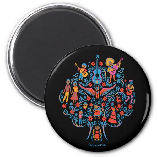 Disney Pixar Coco  Colorful Character Tree Magnet