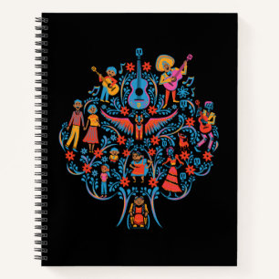 Disney Pixar Coco Colorful Character Tree Notebook
