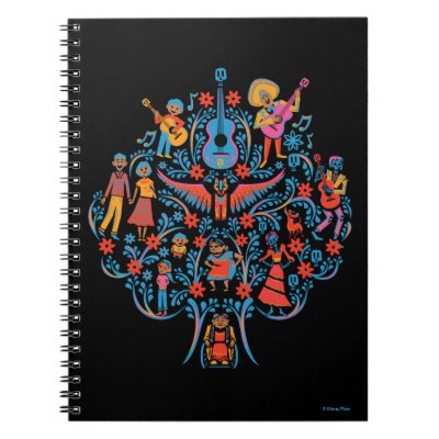 Disney Pixar Coco | Colorful Character Tree Notebook