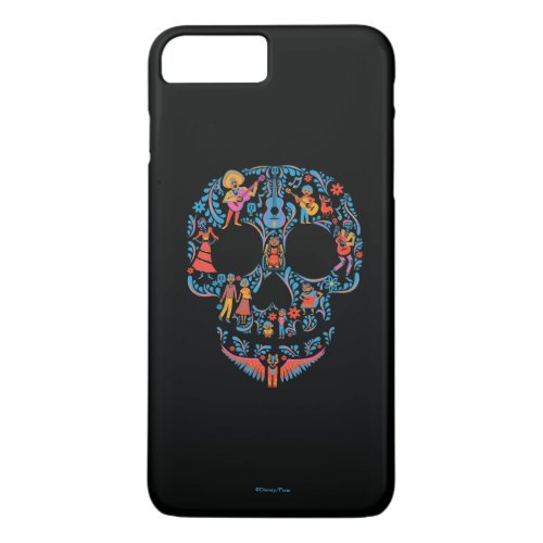 Disney Pixar Coco  Colorful Sugar Skull iPhone 8 Plus7 Plus Case