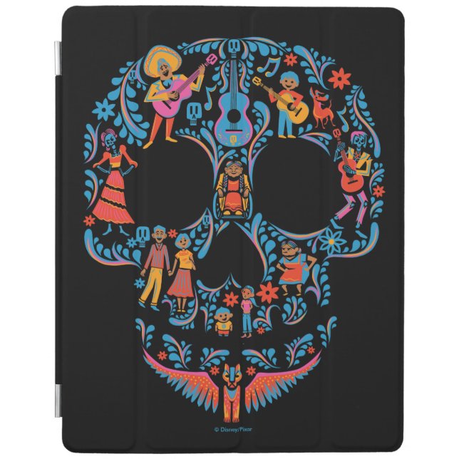Disney Pixar Coco | Colorful Sugar Skull iPad Smart Cover (Front)