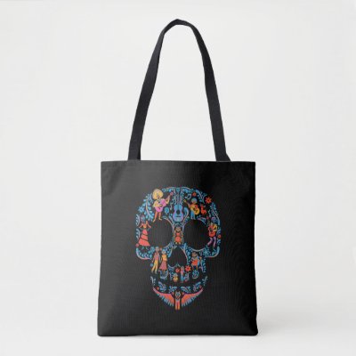 Disney Pixar Coco | Colorful Sugar Skull Tote Bag