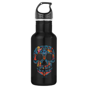 Disney Pixar Coco   Colorful Sugar Skull Water Bottle