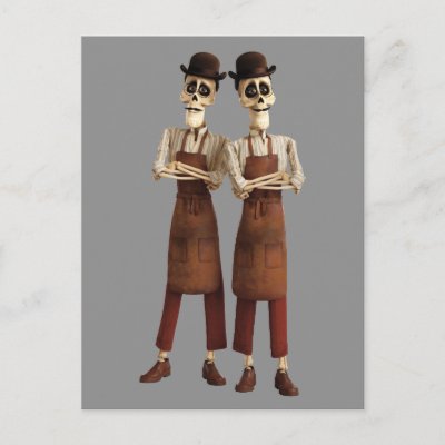 Disney Pixar Coco | Cool Twin Skeletons Postcard