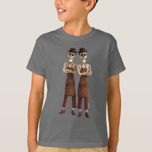 Disney Pixar Coco  Cool Twin Skeletons T_Shirt
