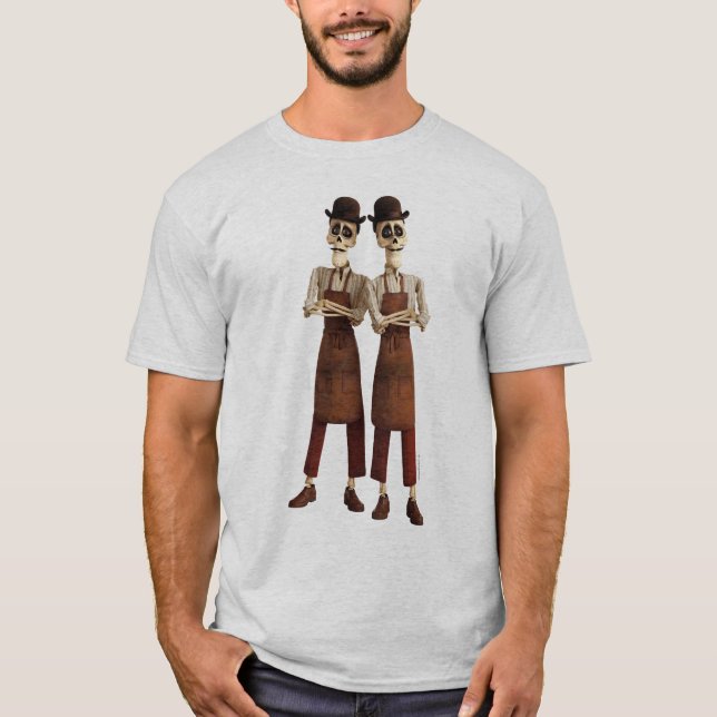 Disney Pixar Coco | Cool Twin Skeletons T-Shirt (Front)