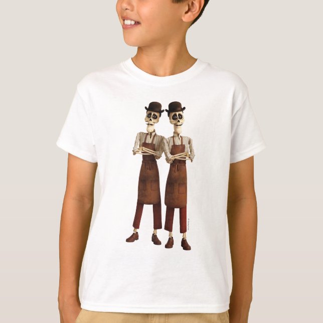 Disney Pixar Coco | Cool Twin Skeletons T-Shirt (Front)
