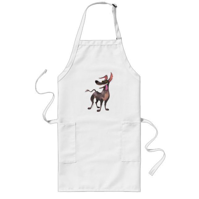 Disney Pixar Coco | Dante | Funny Tongue Out Long Apron (Front)