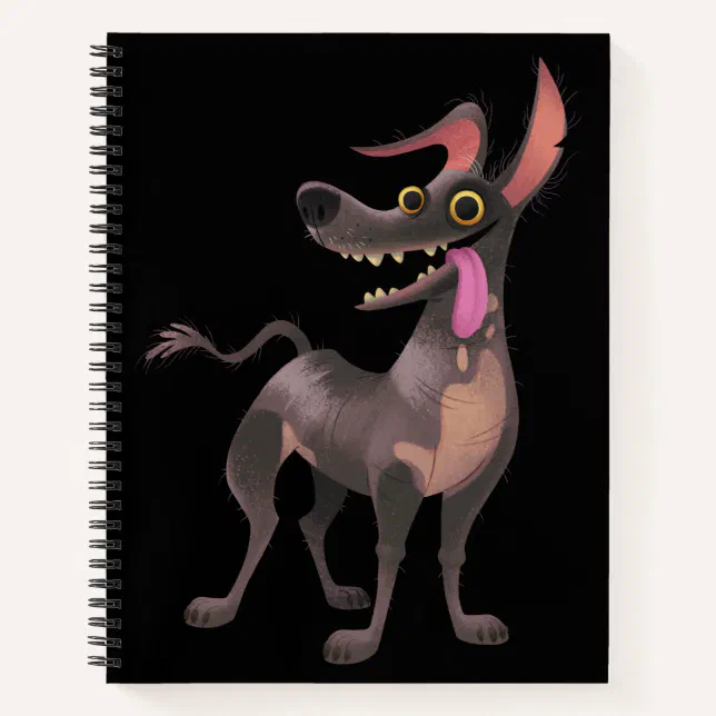 Disney Pixar Coco Dante Funny Tongue Out Notebook Zazzle