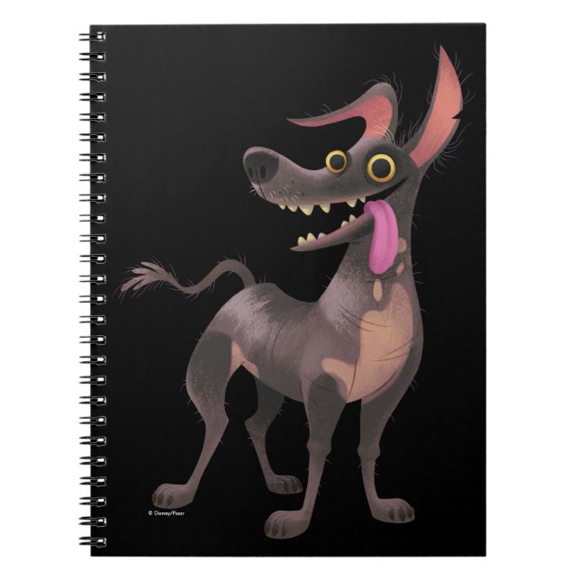 Disney Pixar Coco | Dante | Funny Tongue Out Notebook (Front)