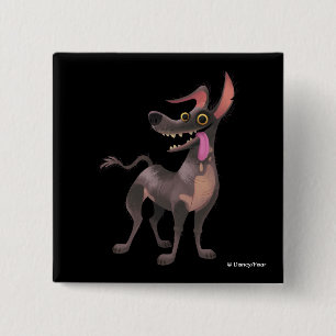 Disney Pixar Coco   Dante   Funny Tongue Out Pinback Button