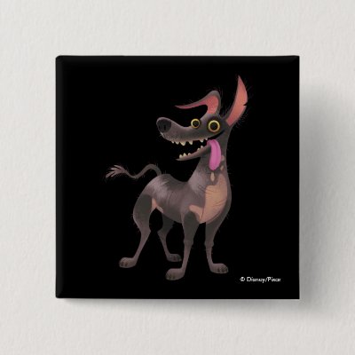 Disney Pixar Coco | Dante | Funny Tongue Out Pinback Button