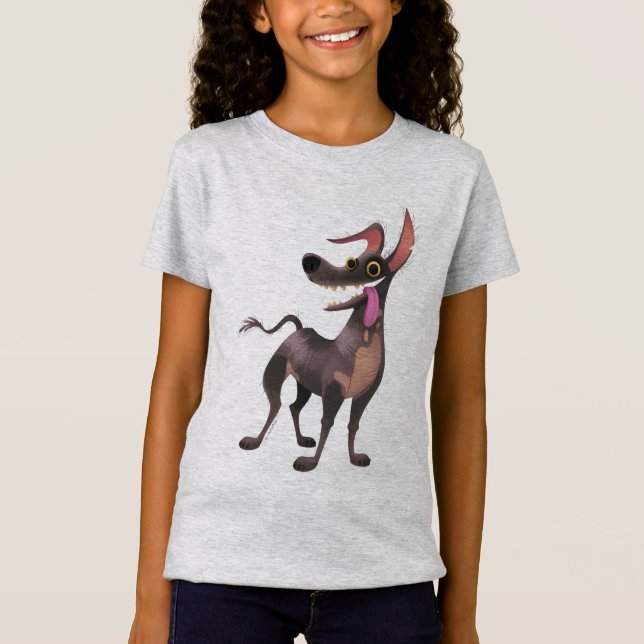 Disney Pixar Coco | Dante | Funny Tongue Out T-Shirt (Front)