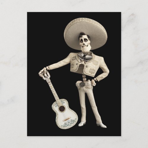 Disney Pixar Coco  Ernesto  Holding Guitar Postcard