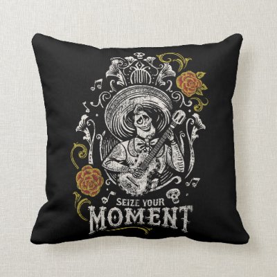 Disney Pixar Coco | Ernesto | Inspirational Quote Throw Pillow
