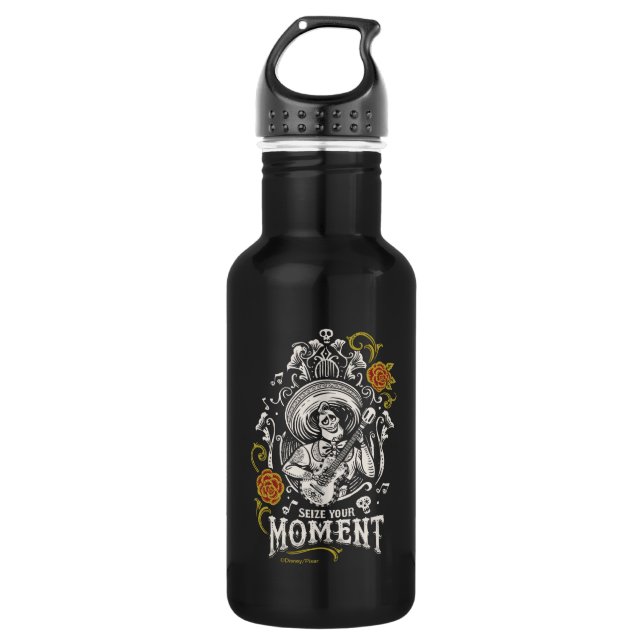 Disney Pixar Coco | Ernesto | Inspirational Quote Water Bottle (Front)