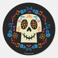 Disney Pixar Coco | Gothic Sugar Skull Classic Round Sticker