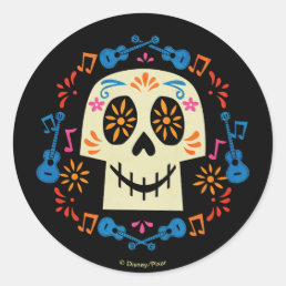 Disney Pixar Coco | Gothic Sugar Skull Classic Round Sticker