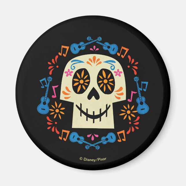Disney Pixar Coco | Gothic Sugar Skull Magnet (Front)