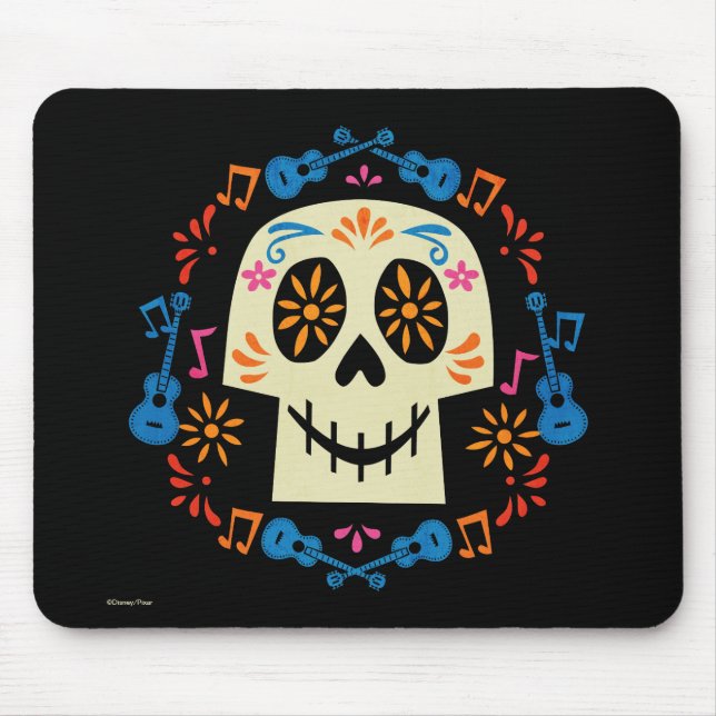 Disney Pixar Coco | Gothic Sugar Skull Mouse Pad (Front)